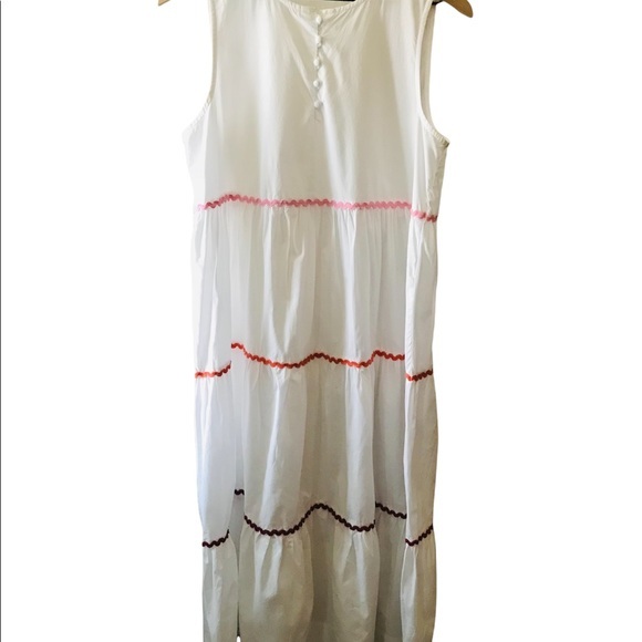 MADEWELL Rickrack Cattail Tiered Dress Size Medium - Picture 7 of 12